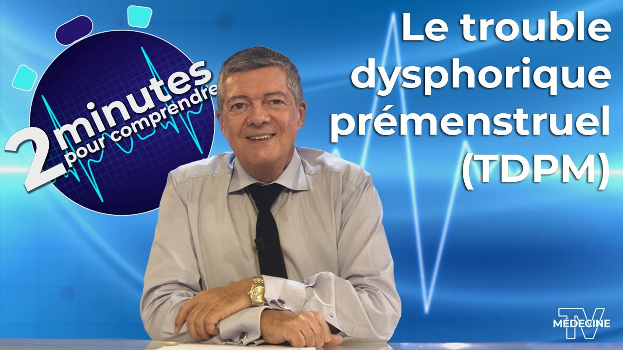Femme se tenant le ventre avant ses règles, illustration du trouble dysphorique prémenstruel