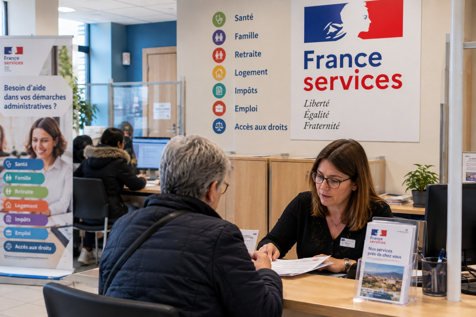 Parent consultant le portail famille de Poissy sur un ordinateur